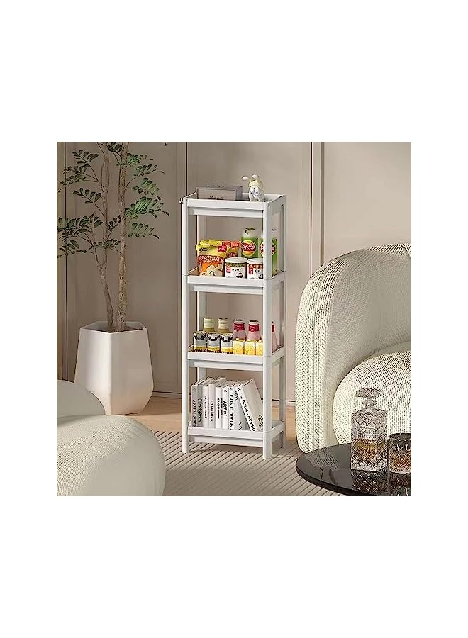 PROMASS 4 Tiers Shower Shelf,Shower Caddy Organizer Shelf Corner Kitchen Bathroom Storage Unit Shower Shelves Plastic Shower Rack Stands, Bathroom Storage Open Shelf Unit for Kitchen,Bathroom - Image 4