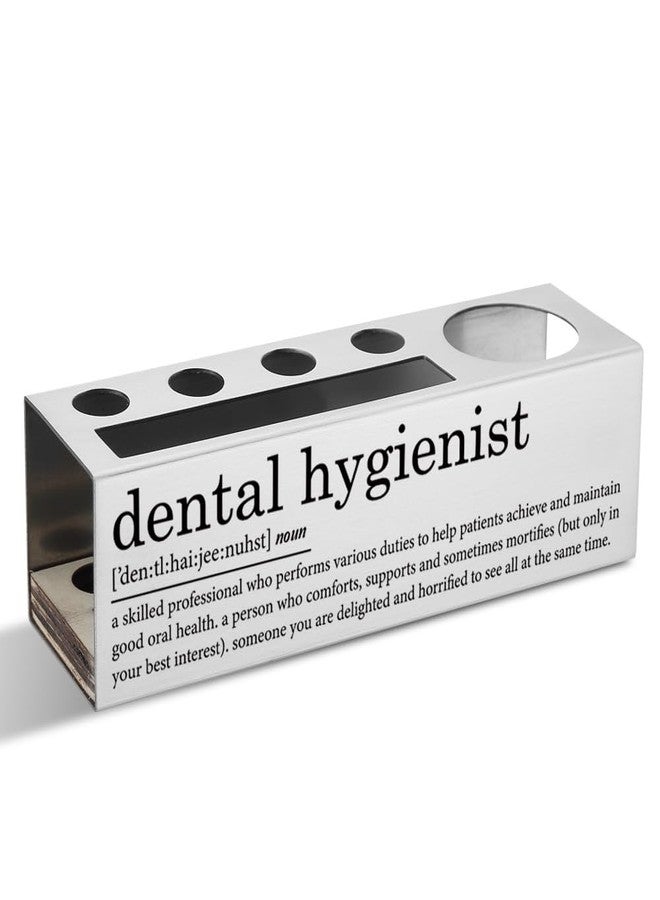 VYNWPDFLI Dental Hygienist Desk Organizer, Funny and Meaningful Dental Assistant Gift, Unique Office Decor, Stainless Steel Pen Holder,15 x 4 x 4 cm,LBA23 - Image 1