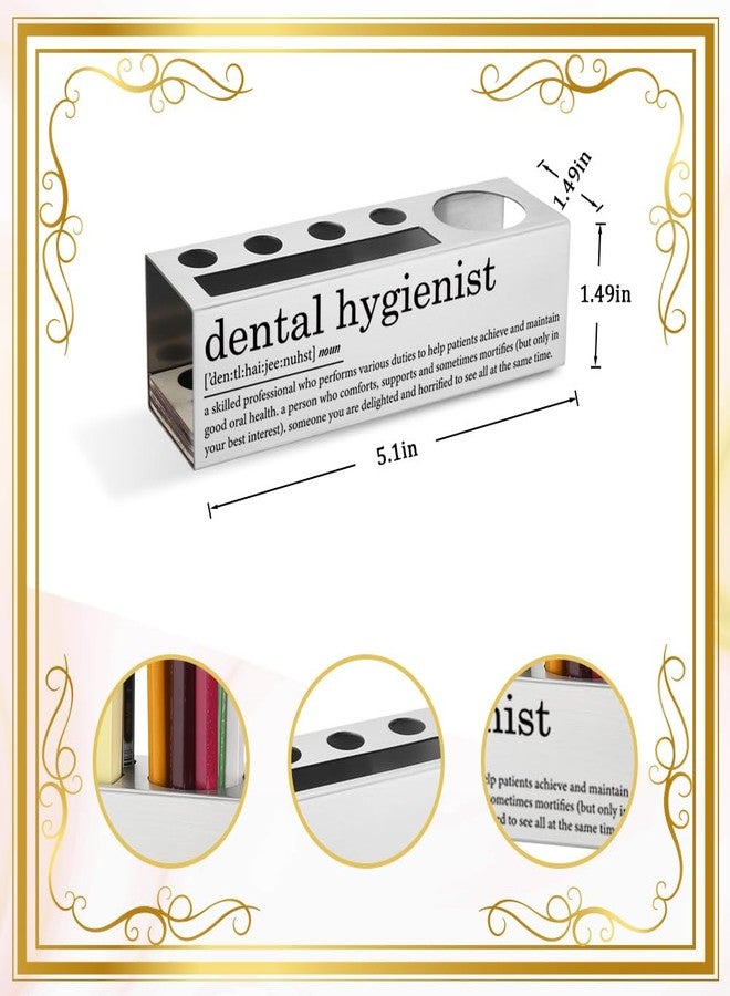 VYNWPDFLI Dental Hygienist Desk Organizer, Funny and Meaningful Dental Assistant Gift, Unique Office Decor, Stainless Steel Pen Holder,15 x 4 x 4 cm,LBA23 - Image 5