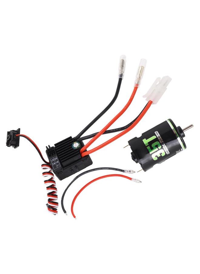 Motor ESC Combo Bidirectional Bearing Anti Interference Low Noise Universal High Torsion 540 Brushed Motor 60A ESC for Crawler DIY Modification 35T