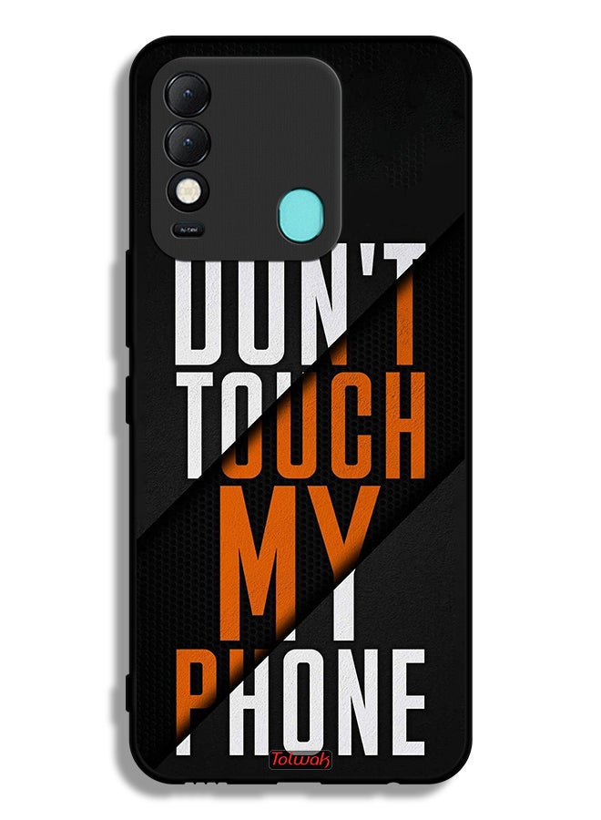Tolwak Tecno Spark 8 Protective Case Cover Do Not Touch My Phone - Image 2