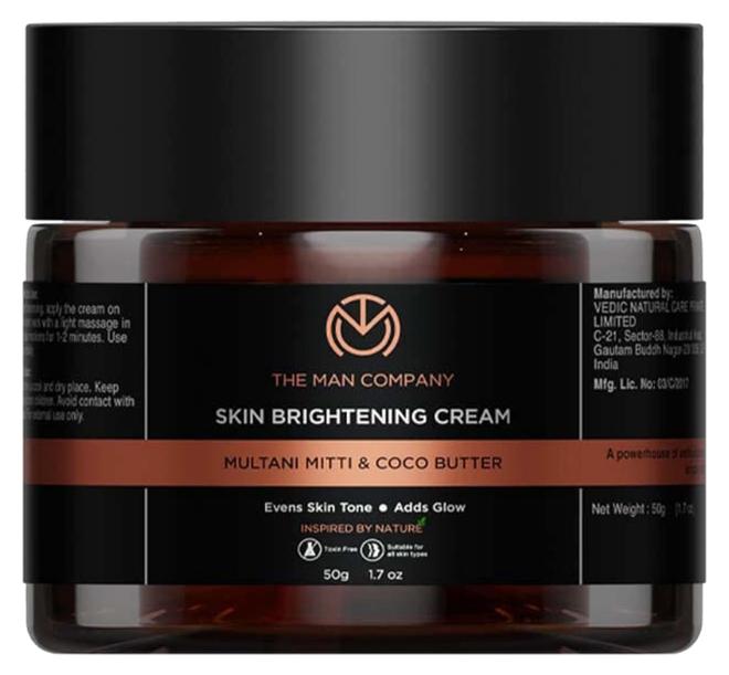 The Man Company Skin Whitening And Brightening Cream with Multani Mitti  50 G - Image 1
