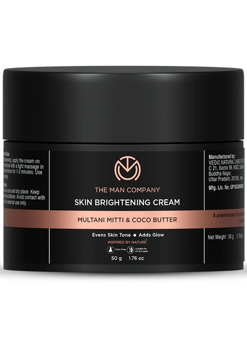 ذا مان كومباني كريم تبييض وتفتيح البشرة من ذا مان كومباني مع ملتاني ميتي وزبدة جوز الهند وحمض الهيالورونيك
