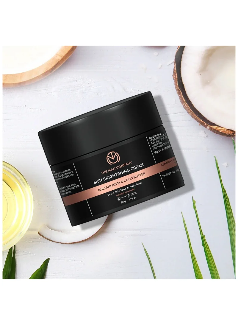 The Man Company Skin Whitening And Brightening Cream with Multani Mitti  50 G