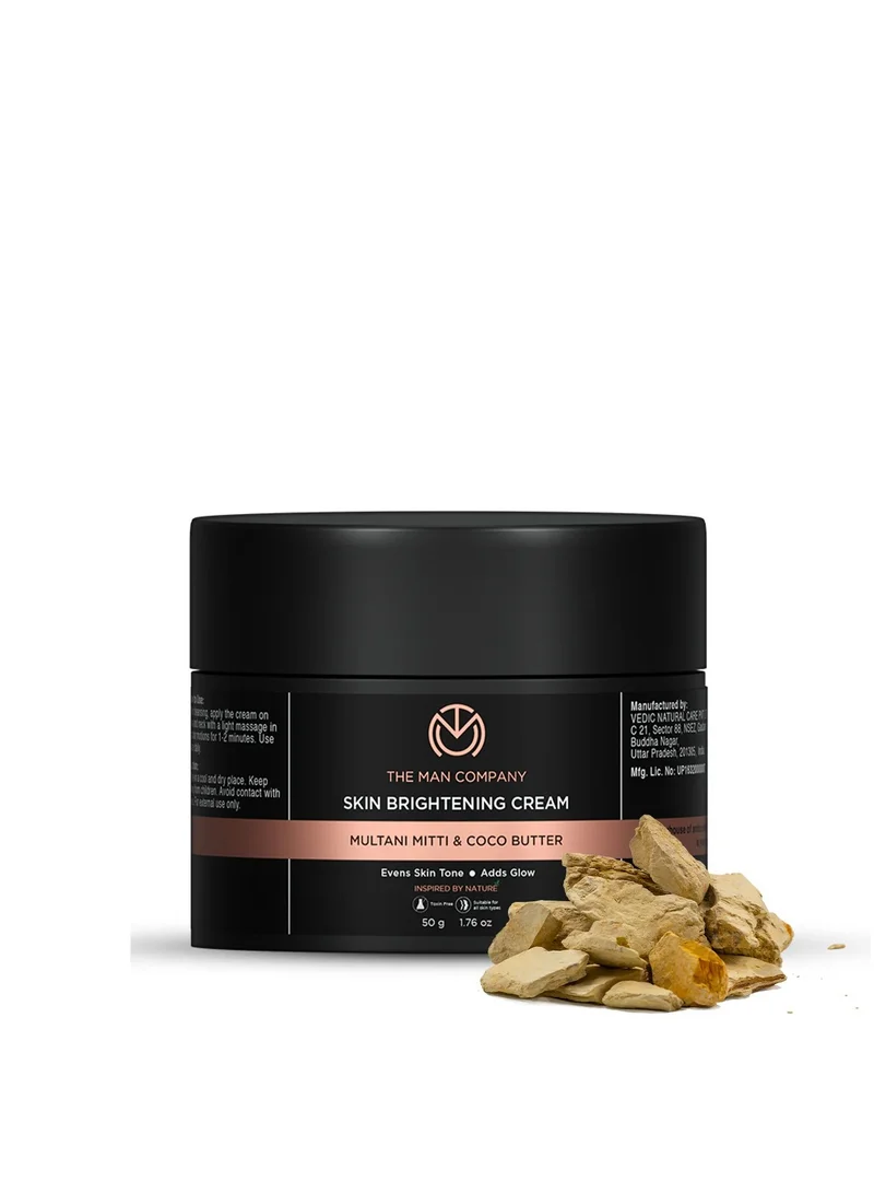 The Man Company Skin Whitening And Brightening Cream with Multani Mitti  50 G