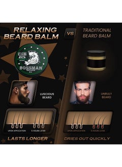 bossman Relaxing Beard Balm Tamer Thickener Relaxer And Softener Cream And Beard Care Product Made In Usa (Vetiver X Scent)  - Image 5