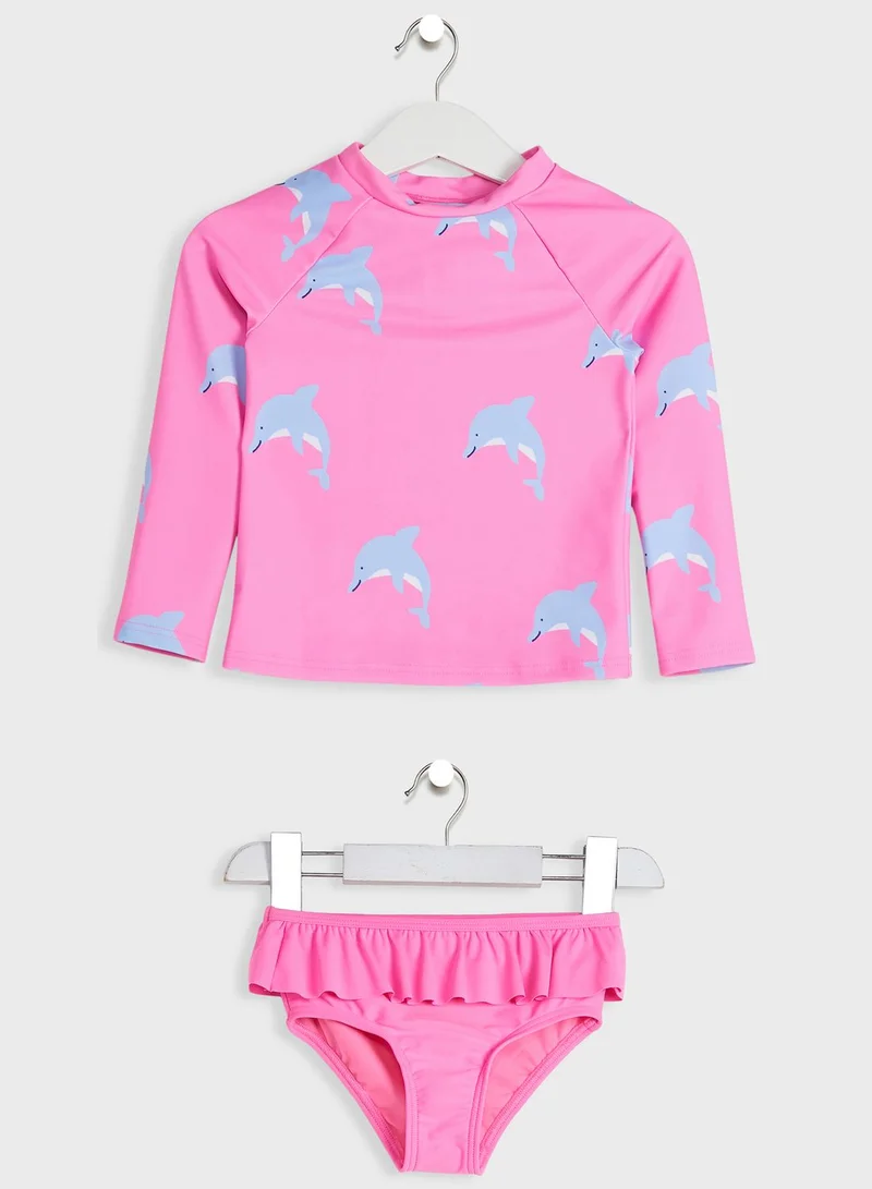 Marks & Spencer Kids 2 Piece Dolphin Swim Set