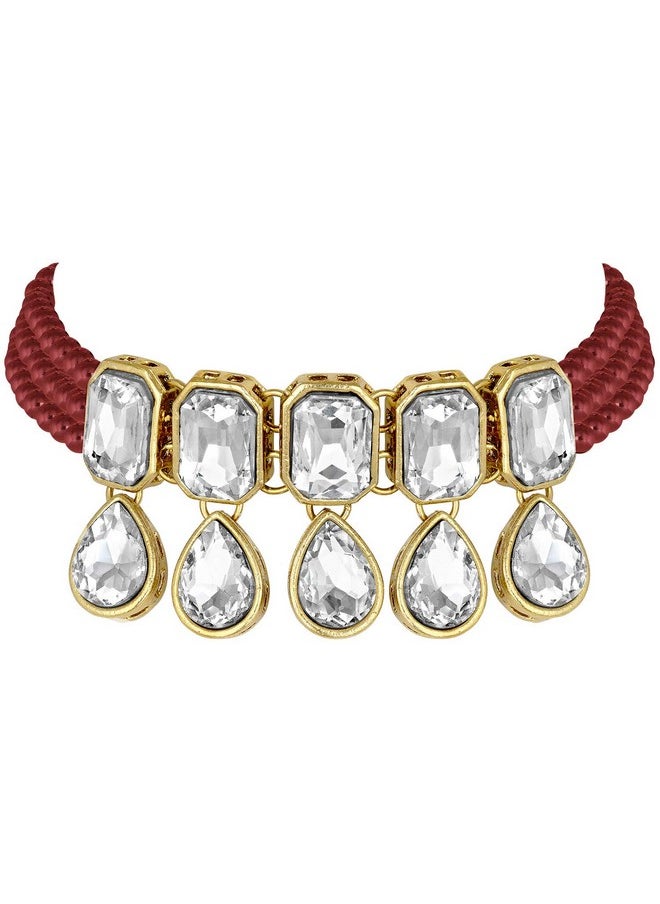 Crystal Pearl Ethnic Bridal Choker Necklace With Earrings Indian Traditional Bollywood Jewelry Set For Women Girls - pzsku/ZE249027DA6FD2CB7D829Z/45/_/1714988531/99e71e28-cd1d-4645-81c9-4b1ce79f2c27