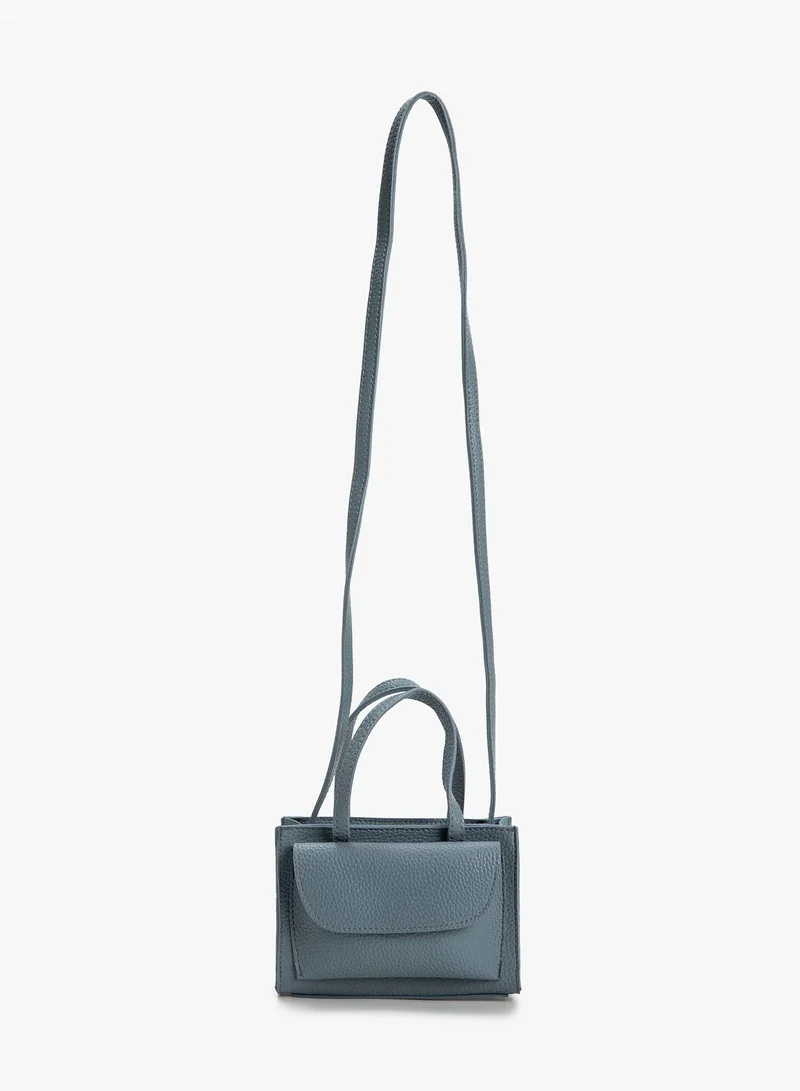 KOTON Pocket Detail Faux Leather Tote Small Bag