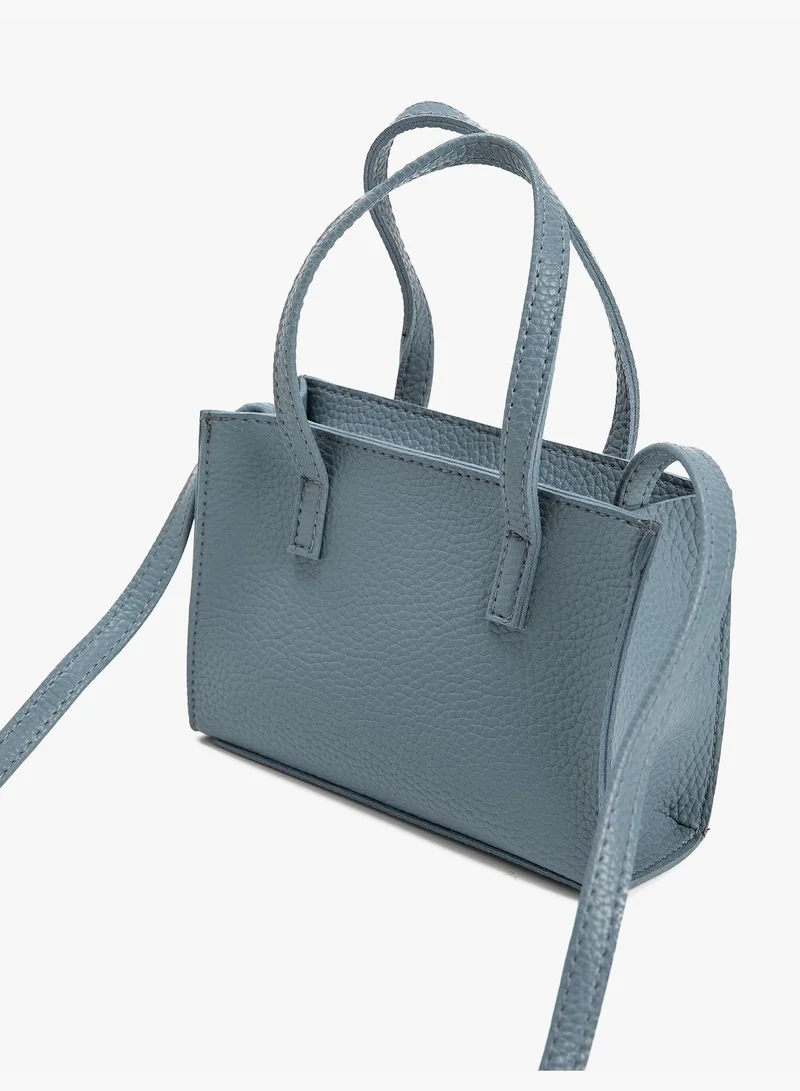 KOTON Pocket Detail Faux Leather Tote Small Bag