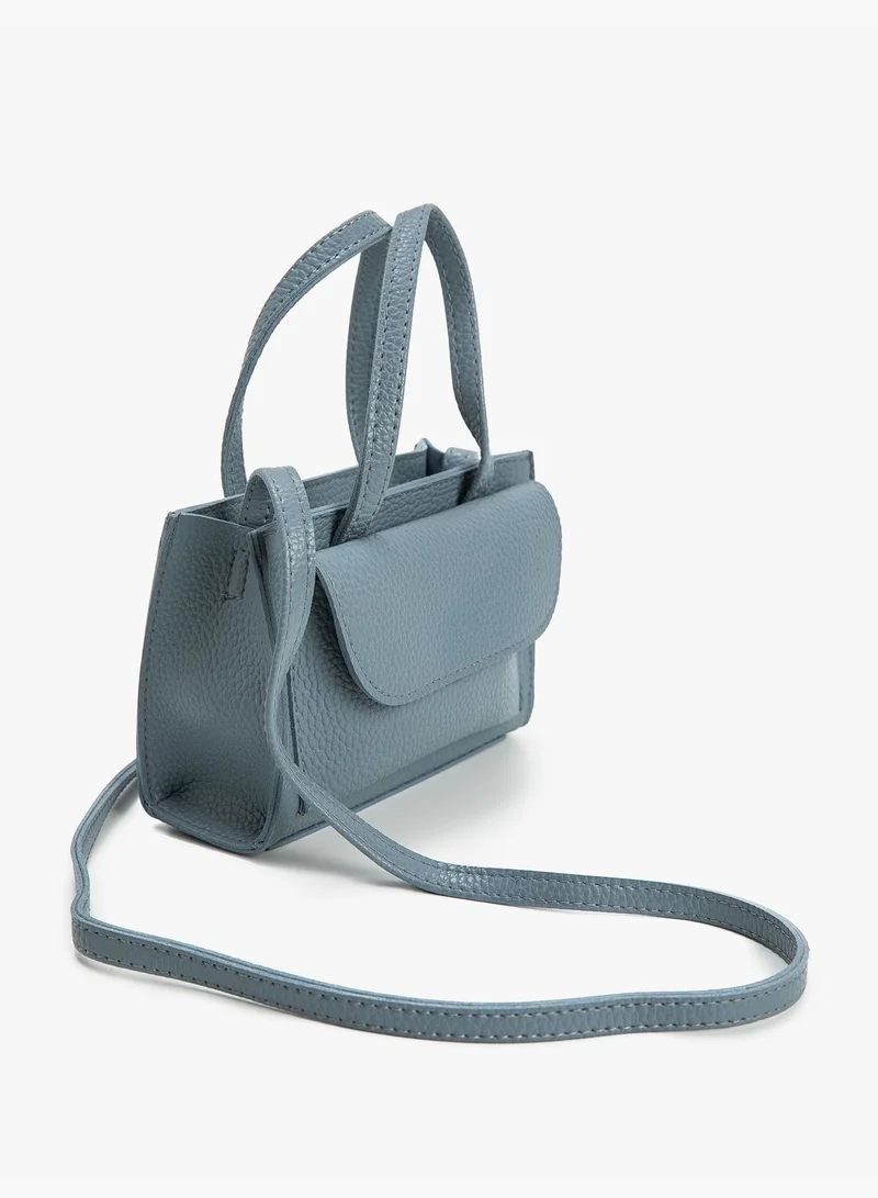 KOTON Pocket Detail Faux Leather Tote Small Bag