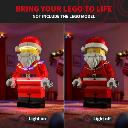 BRIKSMAX 20 Light Kit Compatible with Lego UpScaled Santa 40820 Building Sets LED Lighting Kits Accessories Only CableHiding Tech for Display Gifts Collectors - Image 3