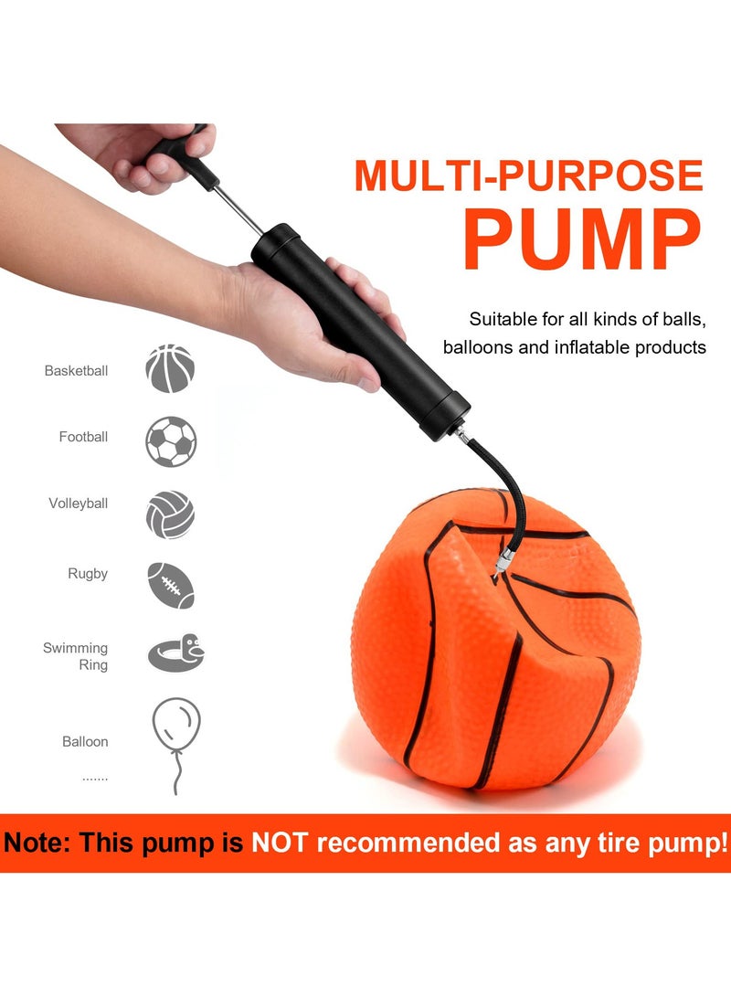 10 قطعة 8 بوصة مضخة الكرة نفخ كيت ، مع إبرة ، فوهة خرطوم التمديد ، كرة القدم ، كرة السلة ، وجميع أنواع الكرات الرياضية ، أسود 19.5cm * 3.5cm - Image 2