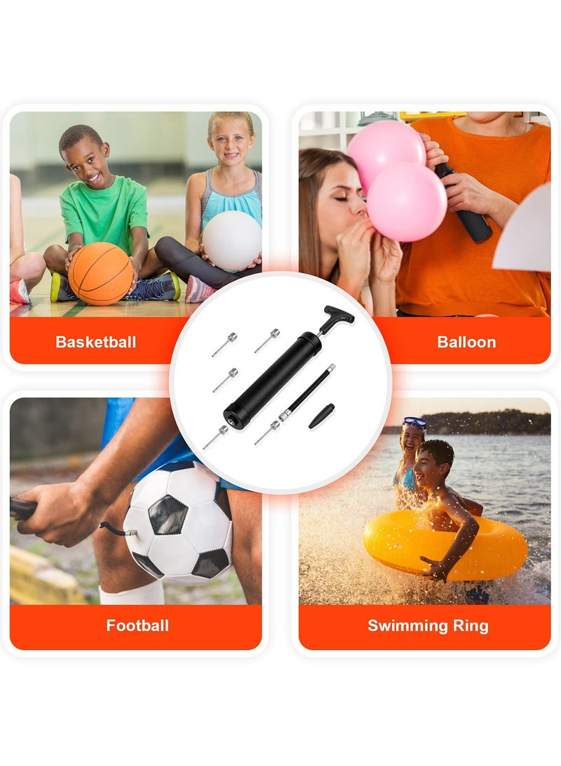 10 قطعة 8 بوصة مضخة الكرة نفخ كيت ، مع إبرة ، فوهة خرطوم التمديد ، كرة القدم ، كرة السلة ، وجميع أنواع الكرات الرياضية ، أسود 19.5cm * 3.5cm - Image 3