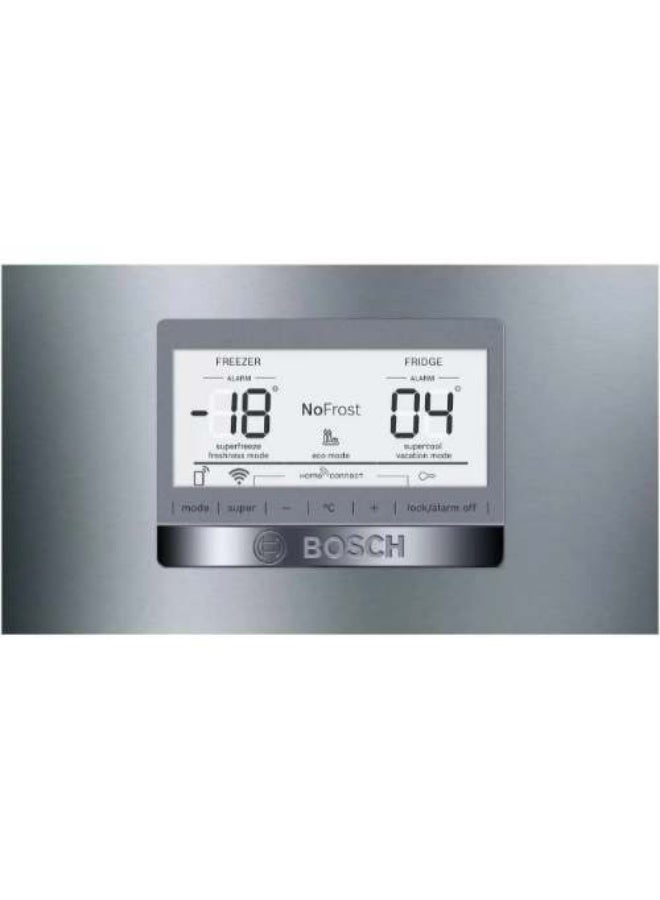 بوش Kgn86Ci3E8 No Frost Refrigerator, 631 Liters, Freezer On Bottom, Series 6 - Silver Kgn86Ci3E8 Silver - Image 2