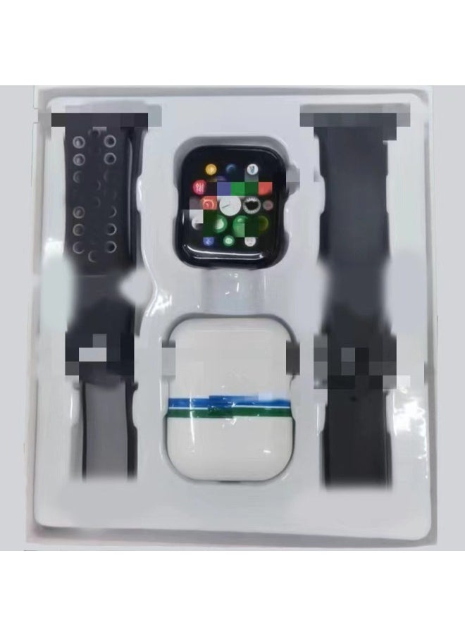 Generic - W26PRO MAX Ultra S8 Smart Watch 2-in -1 Sports Watch Bluetooth Headset W26PRO MAX-Color:W26 Pro Max Black + Dual Watch Strap + Headphones - Image 1