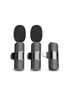 General 2 Pack Wireless Microphone for iPhone iPad, Mini Wireless Clip-on Microphones for iPhone Video Recording, YouTube, Interview, TikTok, Vlog  - Image 1