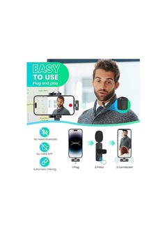 General 2 Pack Wireless Microphone for iPhone iPad, Mini Wireless Clip-on Microphones for iPhone Video Recording, YouTube, Interview, TikTok, Vlog  - Image 3