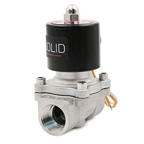 U.S. Solid Stainless Steel Electric Solenoid Valve 110VAC Normally Closed Air Water (3/4) - Image 2