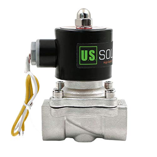 U.S. Solid Stainless Steel Electric Solenoid Valve 110VAC Normally Closed Air Water (3/4) - Image 1