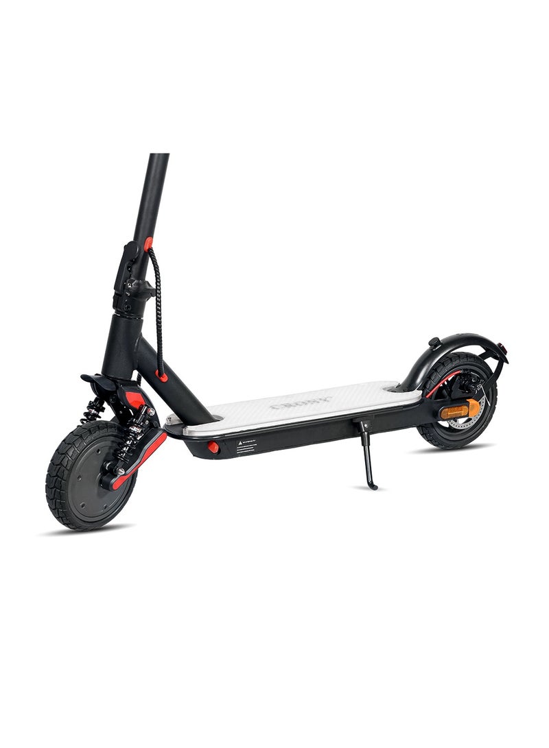 كروني سكوتر Xm M365 عالي التكوين - قاعدة LED بـ 7 ألوان، اتصال بالتطبيق، إطارات مقاومة للصدمات مقاس 8 بوصات - محرك 250 واط (45 كم/ساعة)، بطارية 36 فولت/7.2 أمبير (مدى 10-25 كم) - تعليق أمامي، فرامل قرصية، حمولة 120 كجم - إطار من سبائك الألومنيوم، تصميم قابل للطي، مصباح أمامي LED، مكبر صوت بلوتوث وحامل للهاتف المحمول - ضمان المحرك لمدة عام واحد - Image 5