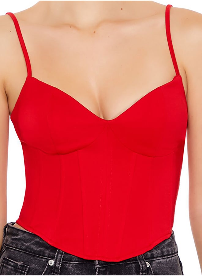 FOREVER 21 Sweetheart Cropped Bustier Cami  - Image 5