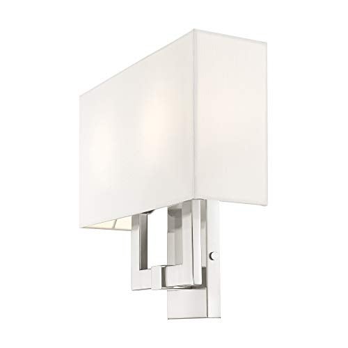 Livex Lighting 51103-91 Transitional Two Light Wall Sconce from Hollborn Collection in Pwt, Nckl, B/S, Slvr. Finish, Brushed Nickel - Image 5