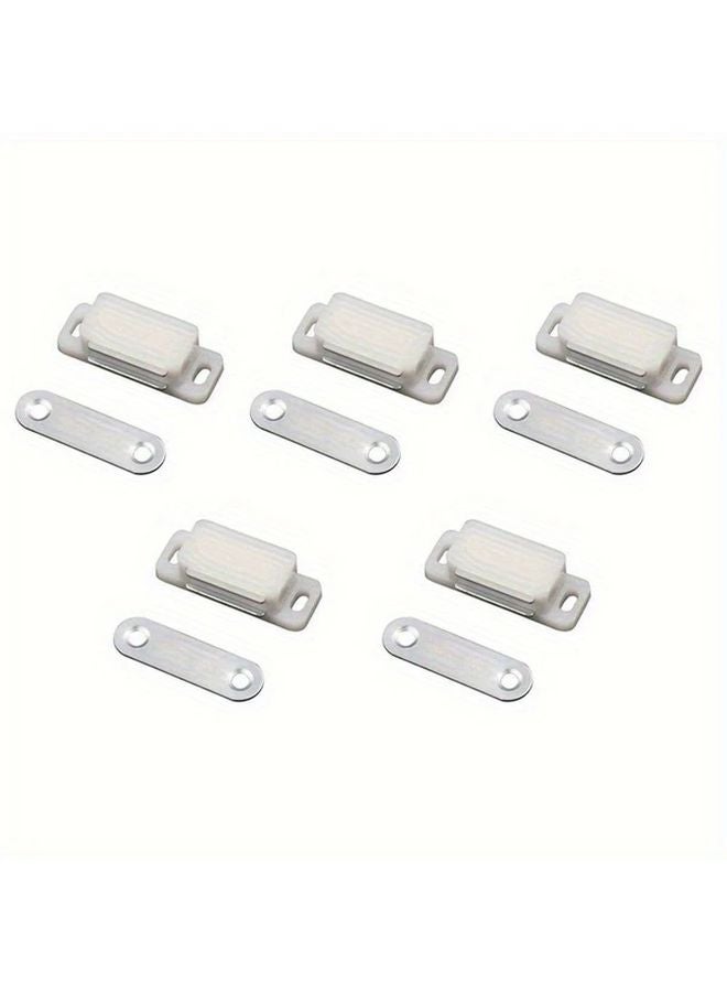 5 قطع مغناطيس خزانة أسود قوي تثبيت آمن لأبواب خزانة الملابس والخزائن - Image 4