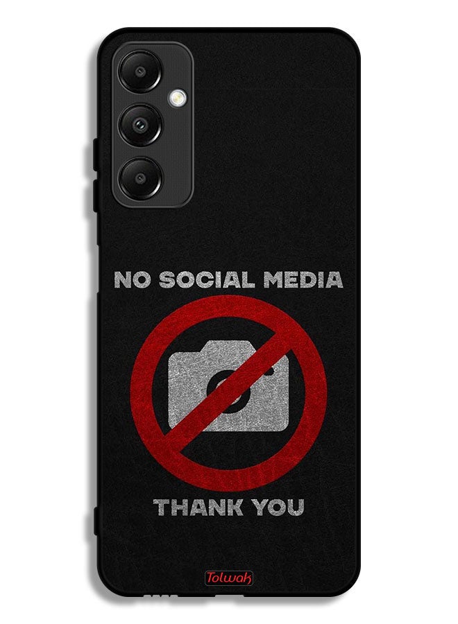Tolwak Samsung Galaxy A05s Protective Case Cover No Social Media Thank You - Image 1