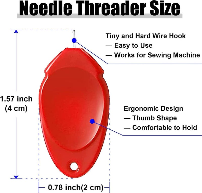 Jasol Hand Sewing Leather Needles Betweens Chenille Darners Embroidery Heavy Duty Shoe Hand Sewing Needles Kit Tapestry Assorted Sizes 25Count with 2 Needle Threader F4D23 - Image 4