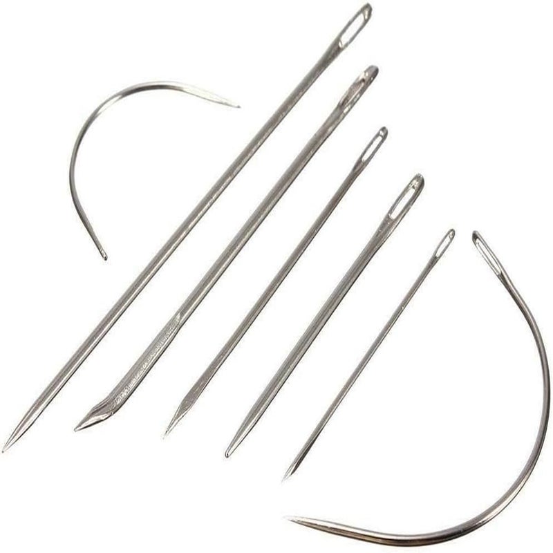 Jasol Hand Sewing Leather Needles Betweens Chenille Darners Embroidery Heavy Duty Shoe Hand Sewing Needles Kit Tapestry Assorted Sizes 25Count with 2 Needle Threader F4D23 - Image 5
