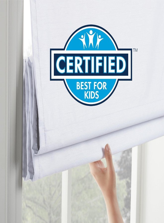Eclipse Drew Roman Shades for Windows, Cordless 100% Blackout Shades, 23 in Wide x 64 in Long, Noise Reducing, Energy Efficient and Textured Solid Window Shades for Living Room, Bedroom, Smoke - Image 4