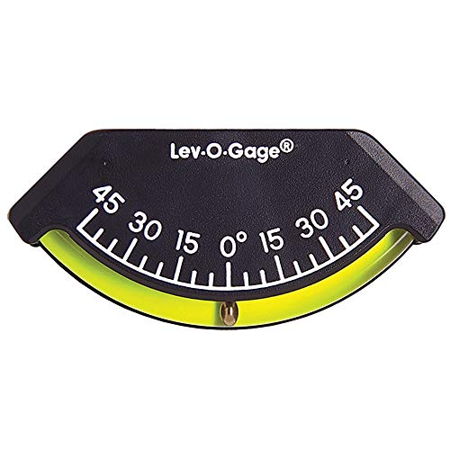Sun Company 201-F Lev-o-gage Inclinometer | USA-Made Level Gauge for Off-Road Vehicle, Jeep, Truck, RV, Camper, Trailer, or Boat - Image 1