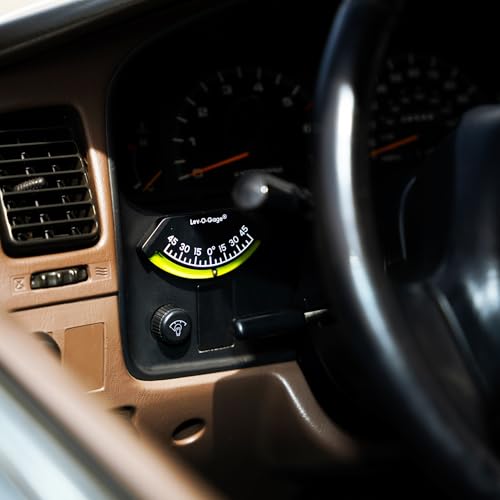 Sun Company 201-F Lev-o-gage Inclinometer | USA-Made Level Gauge for Off-Road Vehicle, Jeep, Truck, RV, Camper, Trailer, or Boat - Image 3