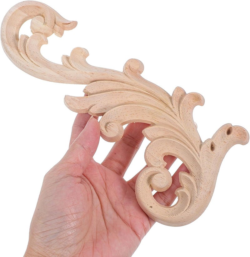 Polished safe edge DOITOOL Unpainted Wood Carved Appliques 4pcs 16x8cm Decorative Wood Trim Molding for Furniture Walls Doors Cabinets DIY Woodcrafts Home Décor Easy assemble alternatives Global assorted color picks Single & bulk use compatible All-in-one local deliver plan Wide usage compatibility KSA stocked goods Newly stocked local goods Multi usage Globally selected raw material Climate adapted delivery plan Quick available purchase options Reliable durability Fixed delivery schedule Moisture proof Odor free color Multi-category warehouse equip Changing environment compatible Practical experience crafted Multi-price design picks Carefully selected material General standard crafted Sand resistant Long lasting universal build Transit damage prevent build - Image 4