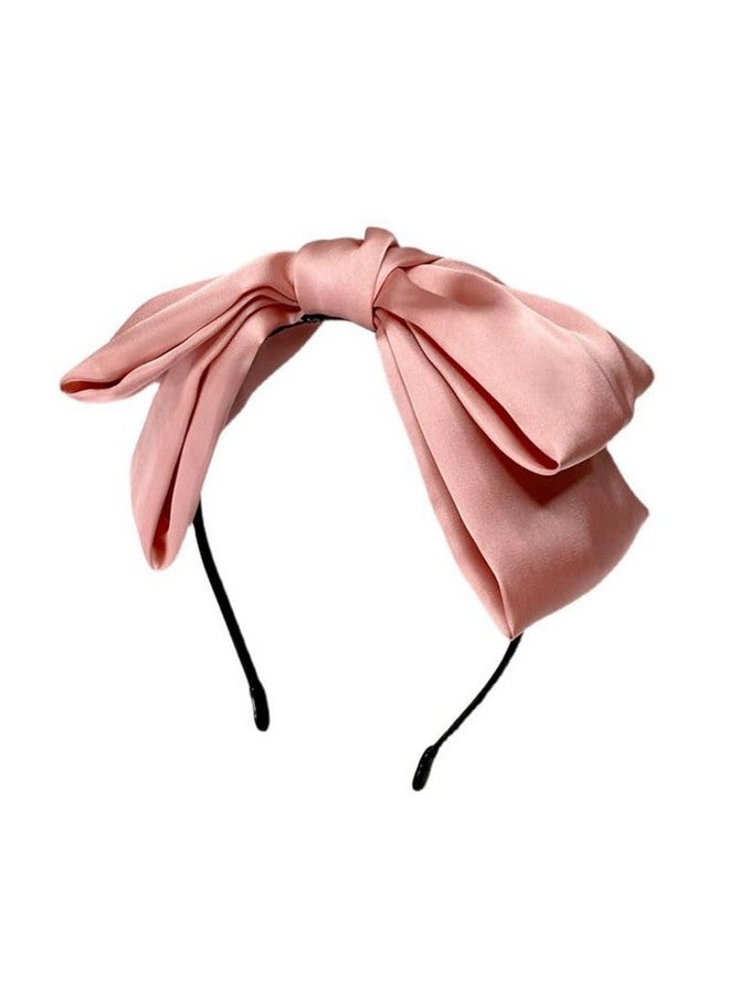 CHIROGRAPHY 1Pcs Pink Bow Headbands Bowknot Headbands Large Bow Hair Bands Hair Accessories for Hair Styling Decorations Makeup Yoga Sport Hair Hoops Hairbands for Women and Girls|same color as shown - Image 1