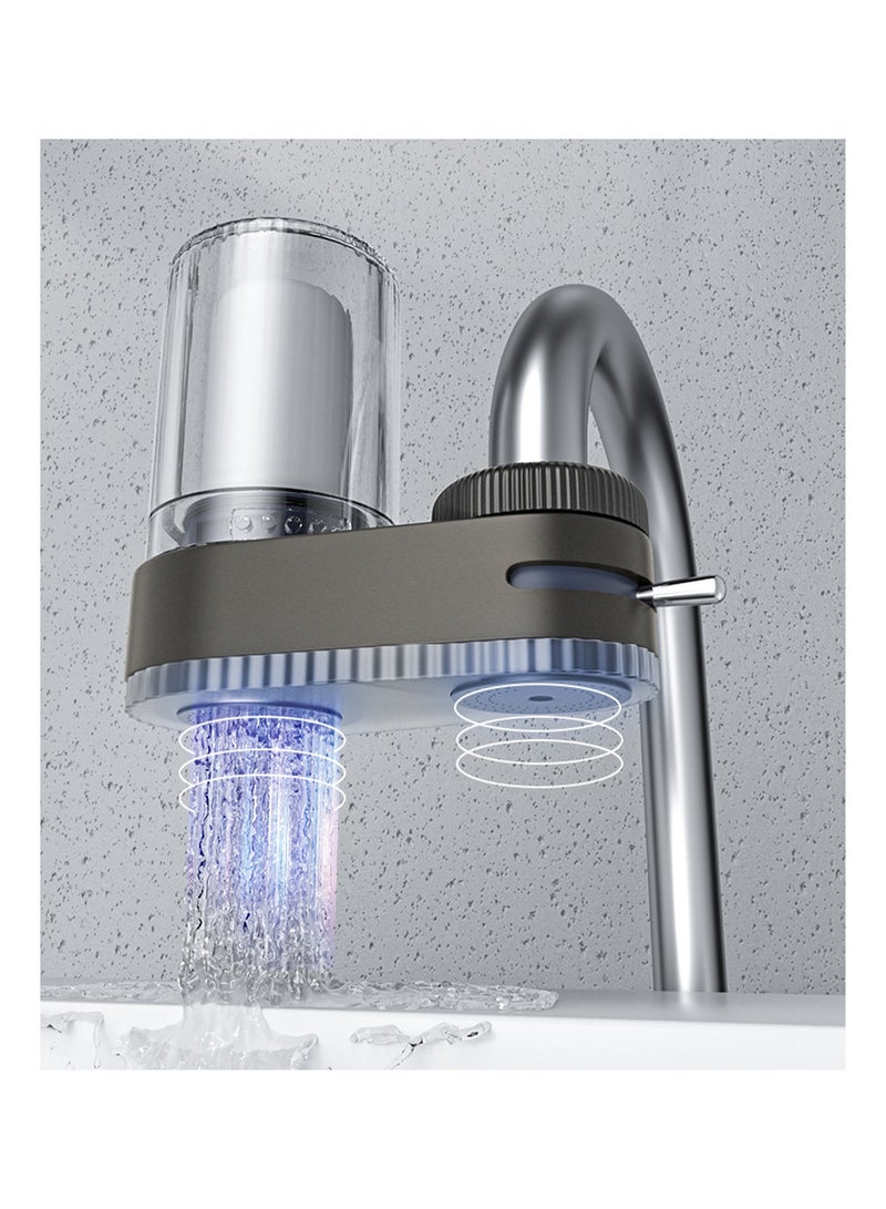 10-Stage Sink Filter Water Faucet, Ceramic Purification Tap Water Filter With Dual Outlets, Remove Heavy Metals And Hard Water For Kitchen, Bathroom, Home Drinking - Image 1