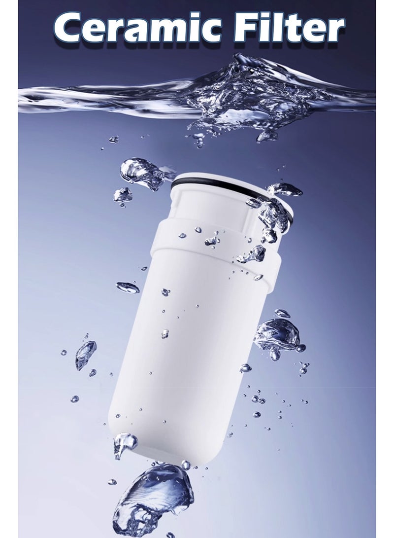 10-Stage Sink Filter Water Faucet, Ceramic Purification Tap Water Filter With Dual Outlets, Remove Heavy Metals And Hard Water For Kitchen, Bathroom, Home Drinking - Image 4