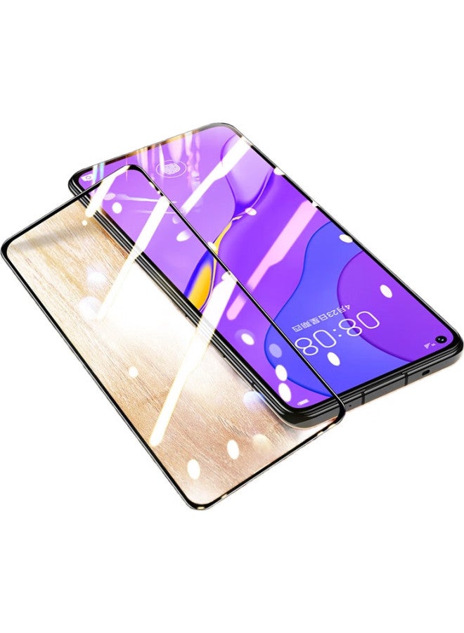 Hotfire [Compensation For Defective Products] Tempered Glass Screen Protector For Huawei Nova 7/Nova 7Se, Huawei Nova 75G Protective Film, Full Screen Coverage, Auto-Adhesive Glass Film For Phones - Image 1