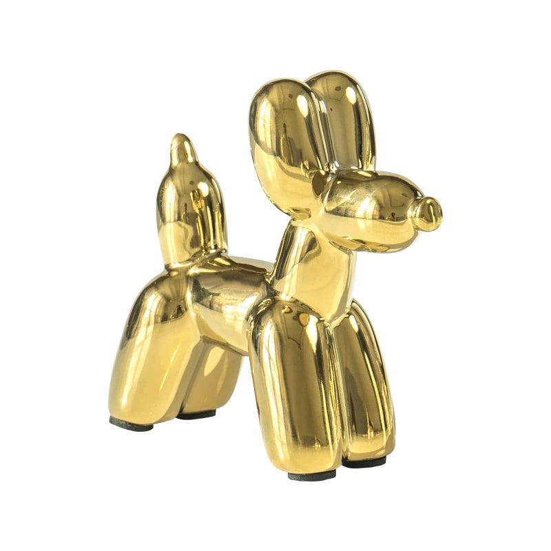 Notakia Cute Ceramics Balloon Dog Statue Crafts Living Room Desktop DecorationsHandmade Modern Small Ceramic Animal Statue Ornament Home Decor Accents