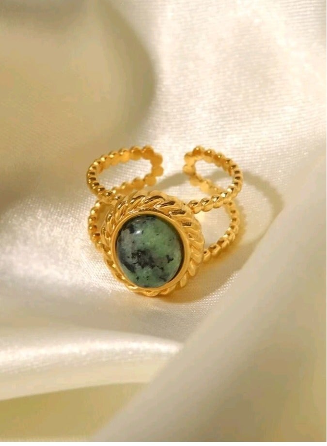 Jewelry For Life Trendy Stainless Steel Gold Plated Ring For Women One Size - Image 5