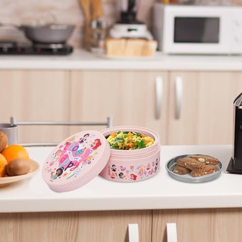 JAYPEE Unimunch PU Insulated Inner Stainless Steel Lunch Box with Steel Dish | Spillproof Ideal for Snacks| Easy to Carry Non Toxic |Safe for Storing Food,375 ml, Pink - Image 4