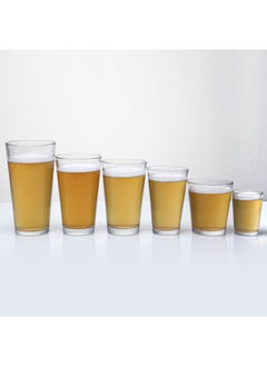 Generic American Pint Cup Fine Brewed Beer Cup Glass Water Cup Flat Light Cup V-shaped Cup Gift Printable LOGO-Color:79125- 310ml-Capacity:Transparent  - Image 4