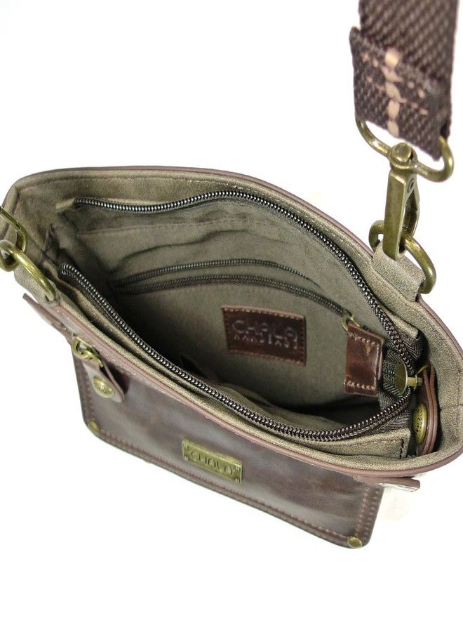 CHALA Gemini Crossbody Womens PU Leather 3 in 1 Shoulder Purse Crossbody Bag with Detachable Strap - stone gray - Image 3