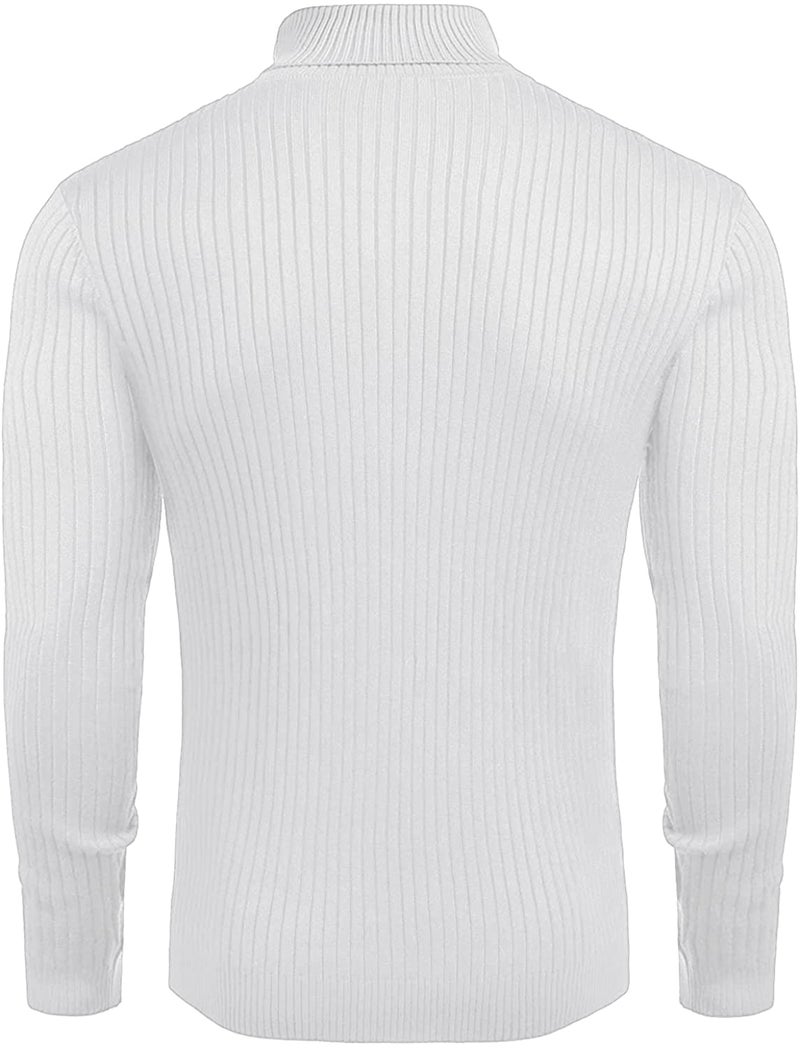 NORTHWIND Men's High Turtle Neck Cotton T-Shirt (White Pure, XX-Large) - Image 3