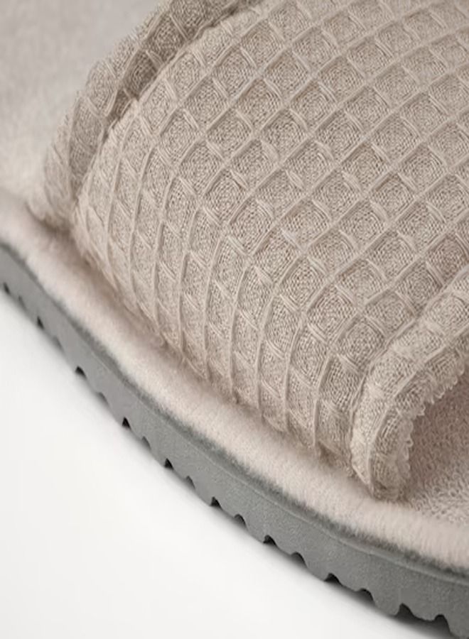Bath Slippers Beige S/M - Image 3
