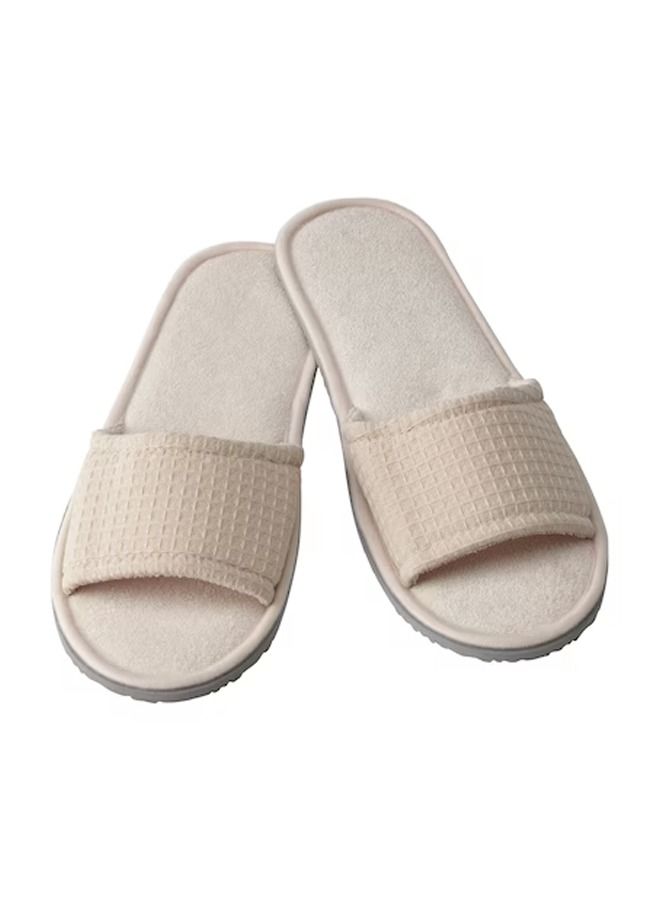 Bath Slippers Beige S/M - Image 1