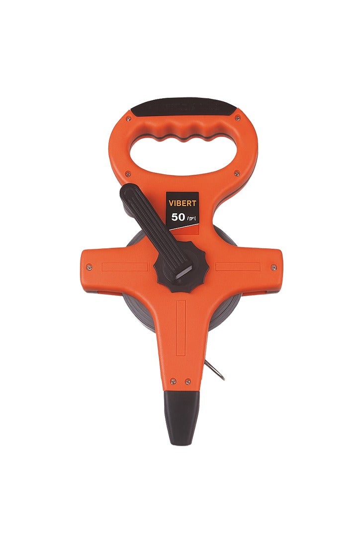 Veiber Long Measuring Tape – 100m x 12.5mm, Stainless Steel End, Foldable Rewind Handle - Image 3