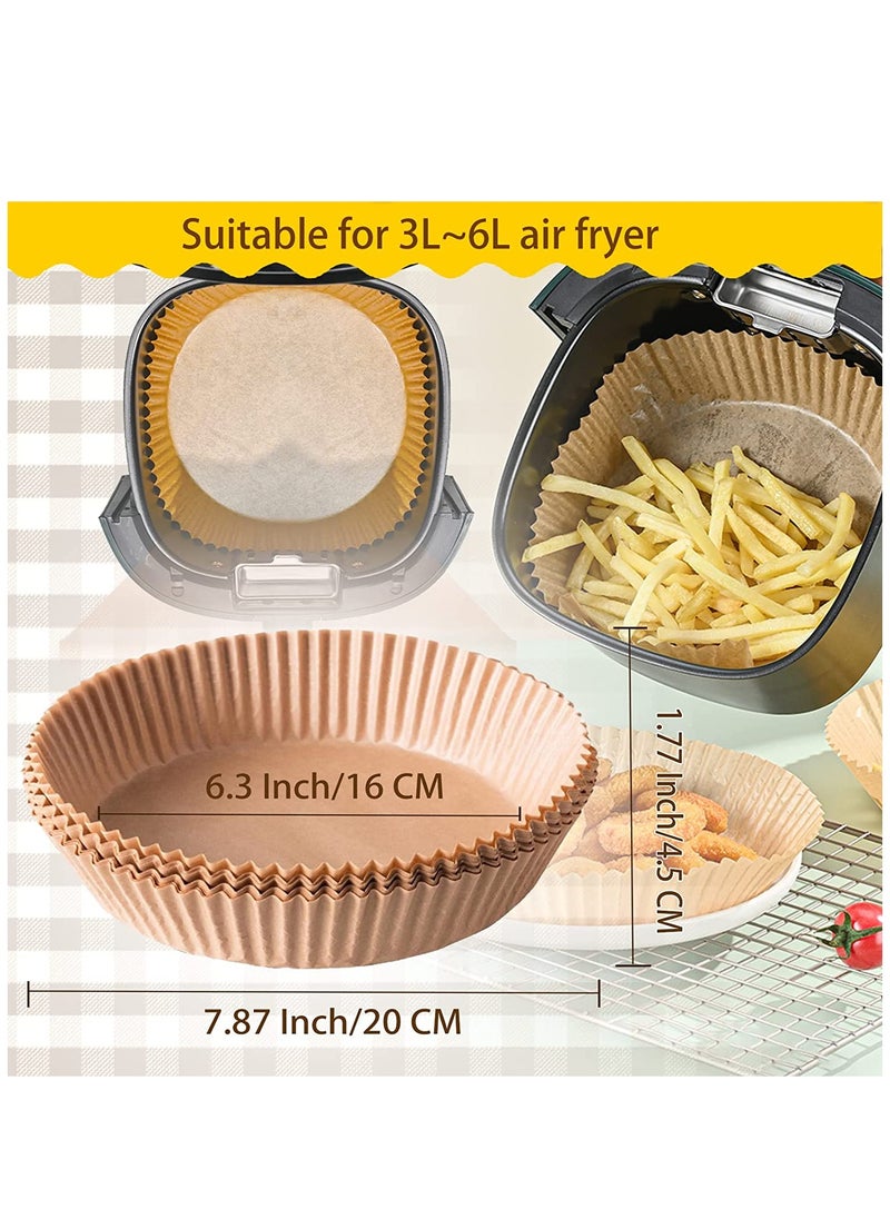 Generic Air Fryer Disposable Paper Liners - Non-Stick Parchment Paper for Air Fryer Liners - 100PCS Round Baking Paper  - Image 2