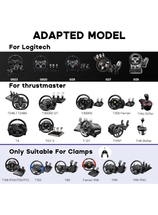 YSOAE Racing Simulator Cockpit for G920 G29 G923, Foldable & Adjustable Challenge Sim Racing Cockpit, Racing Simulator for Thrustmaster T248X T248 T300 T150 458 TX Xbox PS5 PS4 PC - Image 5